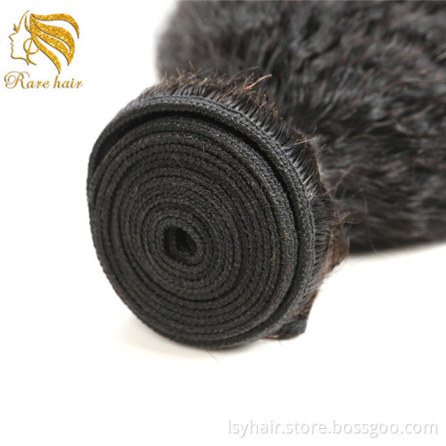Lsy Wholesale Kinky Straight Hair Weave In New York, Luxury Hair Packaging No Tangle No Shed Crochet Braiding Human Hair Weave